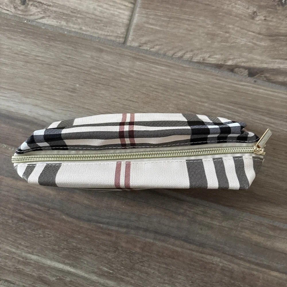 Designer‎ Plaid Cosmetic Bag Pouch Clutch Organizer